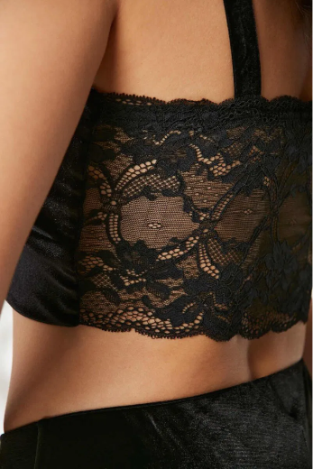 Pierre Cardin Kadife Saten 3'lü Kadın Pijama Takımı 2050 Siyah resmi