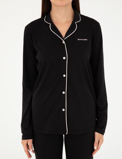 Pierre Cardin Gömlek Pijama Takımı PC7717 Siyah resmi