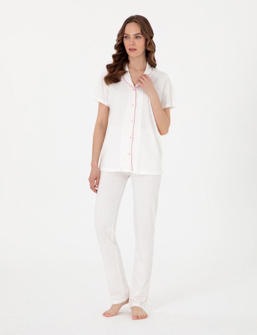 Pierre Cardin Gömlek Pijama Takımı PC7715 Krem resmi