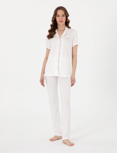 Pierre Cardin Gömlek Pijama Takımı PC7715 Krem resmi