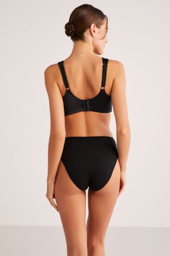 Kom Carmina Baskılı Toparlayıcı Sütyen Siyah resmi