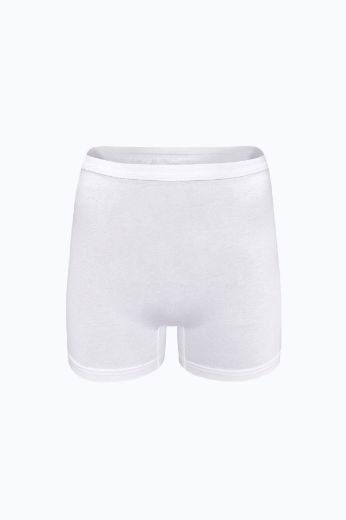 Malabadi Kadın İz Yapmayan Modal Yüksek Bel Boxer 108 Beyaz resmi