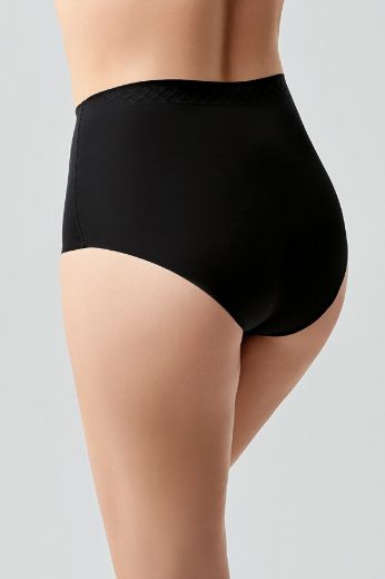 New Bra Yüksel Bel Bato Lazer Kesim Külot 9201 Siyah resmi