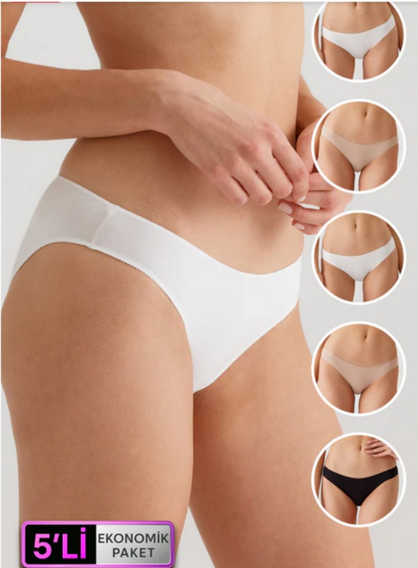 Pierre Cardin No Show Külot 5'li avantajlı paket 2050 resmi