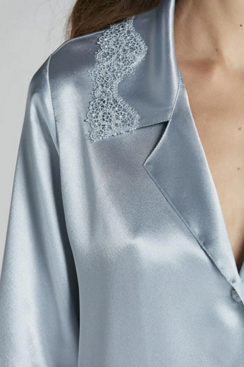 Pierre Cardin Saten Altılı Gelin Çeyiz Seti 6965 Mist resmi