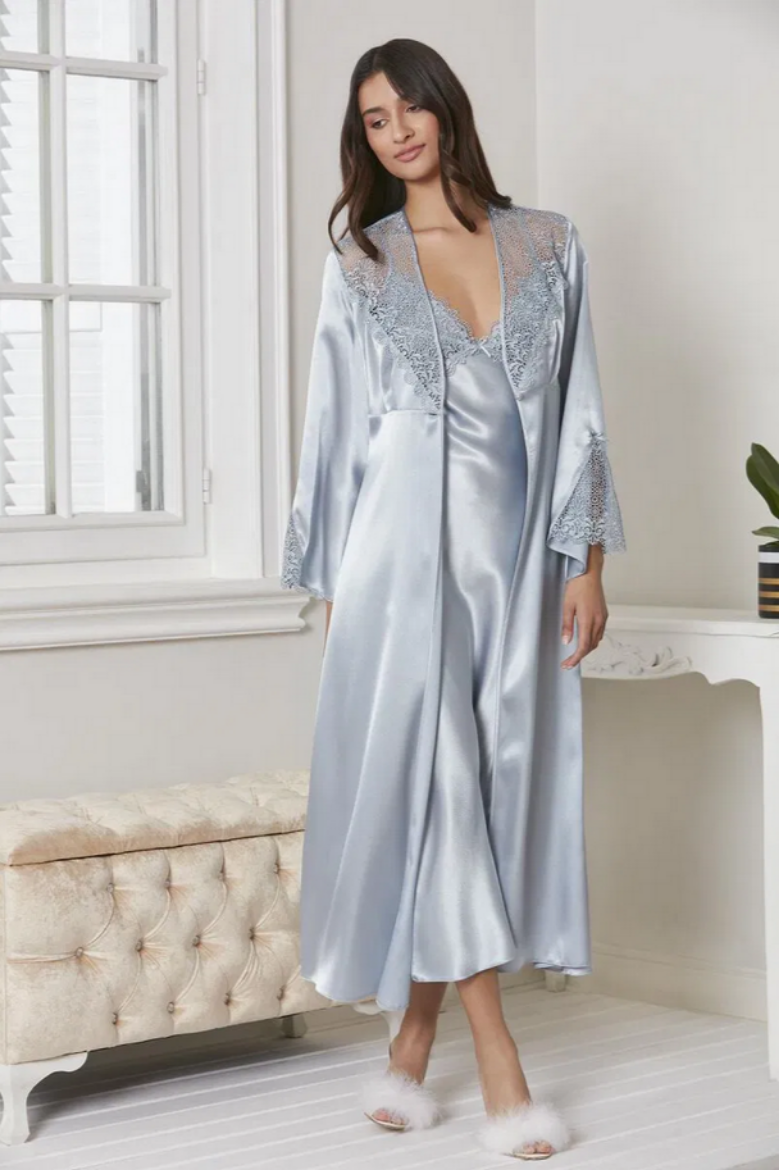 Pierre Cardin Saten Altılı Gelin Çeyiz Seti 6425 Mist resmi