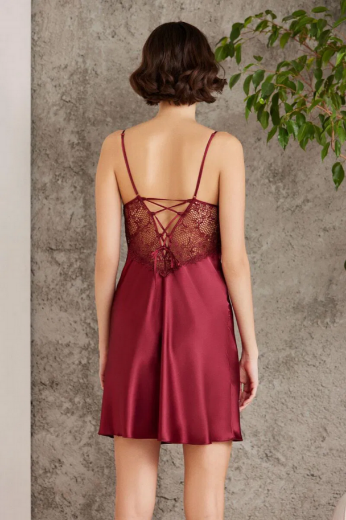 Pierre Cardin Saten Altılı Gelin Çeyiz Seti 6000 Bordo resmi