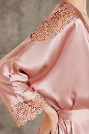 Pierre Cardin Saten Altılı Gelin Çeyiz Seti 6000 Brandy resmi