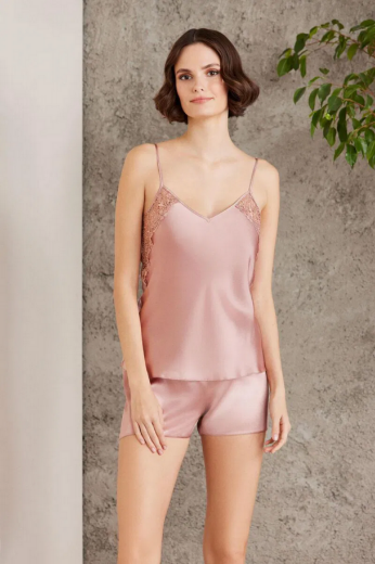 Pierre Cardin Saten Altılı Gelin Çeyiz Seti 6000 Brandy resmi