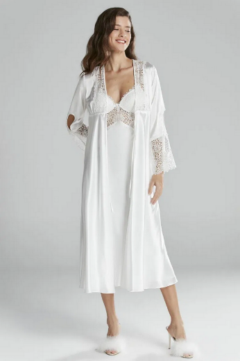 Pierre Cardin Saten Altılı Gelin Çeyiz Seti 6620 Ekru resmi