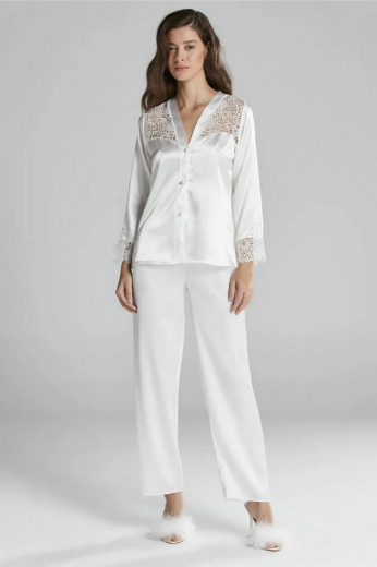 Pierre Cardin Saten Altılı Gelin Çeyiz Seti 6620 Ekru resmi