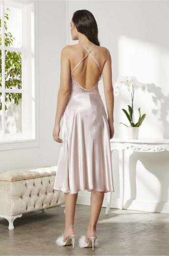 Pierre Cardin Saten Altılı Gelin Çeyiz Seti 6620 Pudra resmi