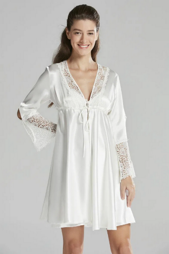 Pierre Cardin Saten Altılı Gelin Çeyiz Seti 6625 Ekru resmi