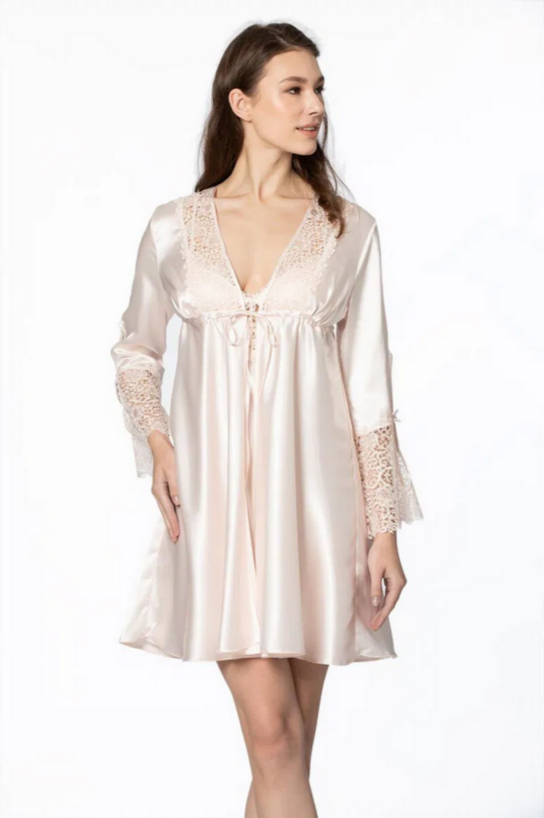 Pierre Cardin Saten Altılı Gelin Çeyiz Seti 6625 İnci resmi