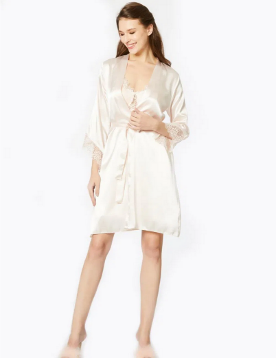 Pierre Cardin Saten Altılı Gelin Çeyiz Seti 6040 İnci resmi