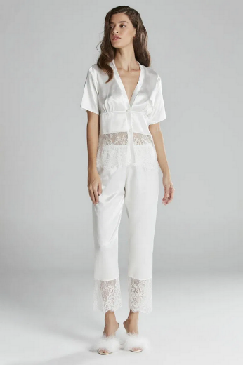 Pierre Cardin Saten Altılı Gelin Çeyiz Seti 6015 Ekru resmi