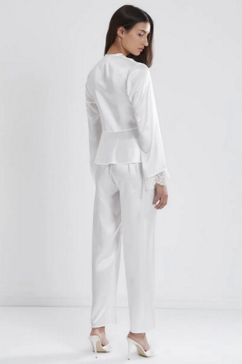 Pierre Cardin Saten Altılı Gelin Çeyiz Seti 6335 Ekru resmi