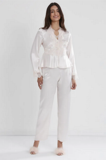 Pierre Cardin Saten Altılı Gelin Çeyiz Seti 6335 İnci resmi