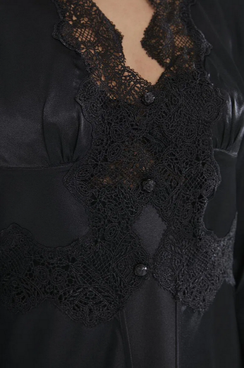 Pierre Cardin Saten Altılı Gelin Çeyiz Seti 6335 Siyah resmi