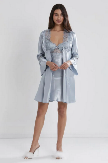 Pierre Cardin Saten Altılı Gelin Çeyiz Seti 6325 Mist resmi