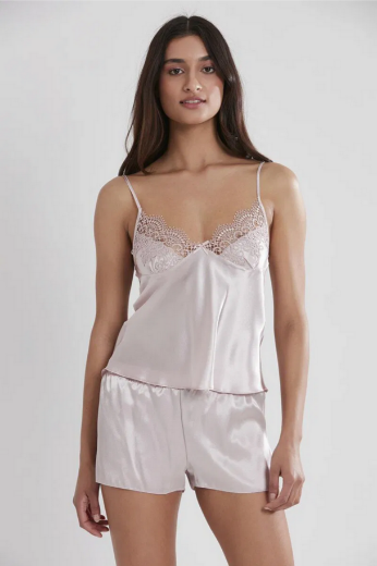 Pierre Cardin Saten Altılı Gelin Çeyiz Seti 6325 Pudra resmi