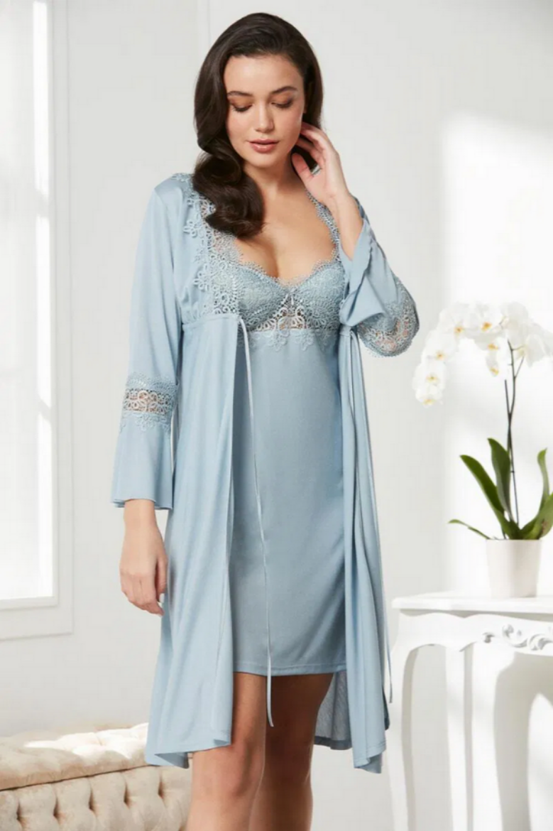 Pierre Cardin Penye Altılı Gelin Çeyiz Seti 5325 Mist resmi