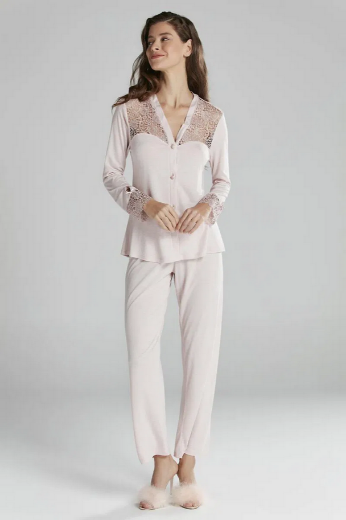 Pierre Cardin Penye Altılı Gelin Çeyiz Seti 5625 Pudra resmi