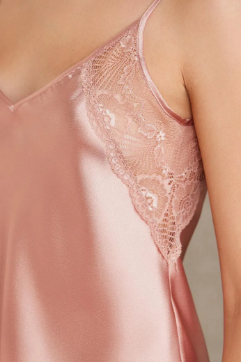 Pierre Cardin Saten Dörtlü Gelin Çeyiz Seti 7085 Brandy resmi