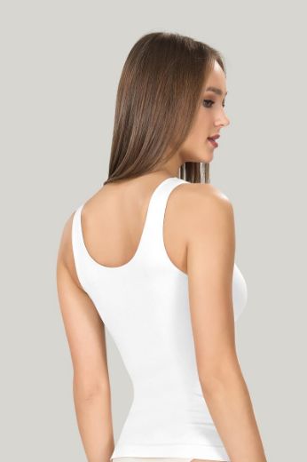 Miss Fit Kalın Askılı Atlet 1601 Beyaz resmi