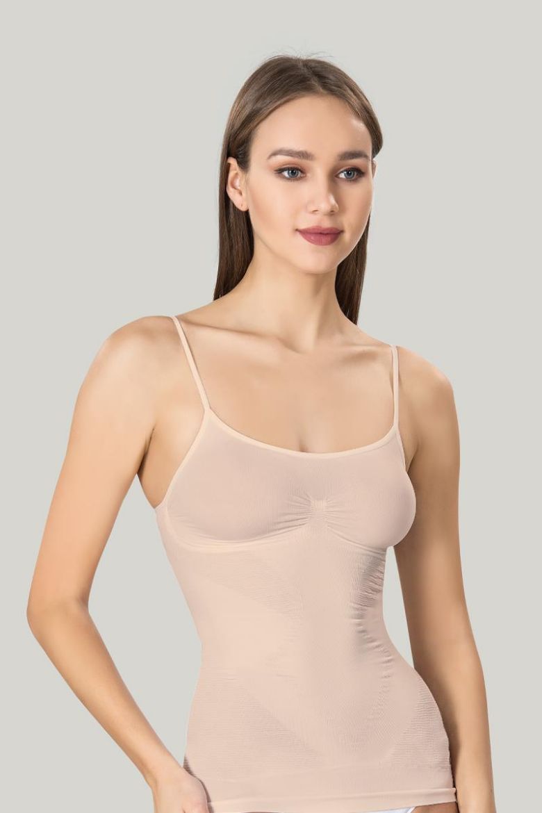 Miss Fit Parlak Korsajlı Atlet 16888 Ten resmi