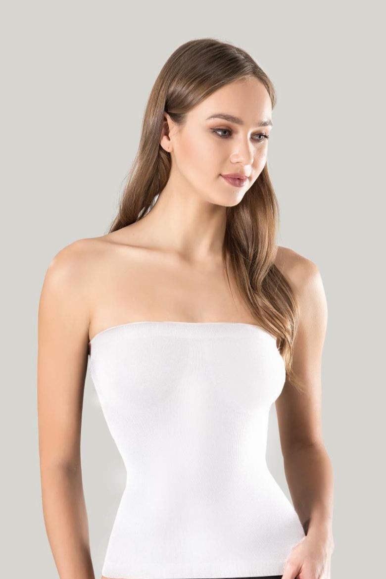 Miss Fit Straplez Atlet 1403 Beyaz resmi