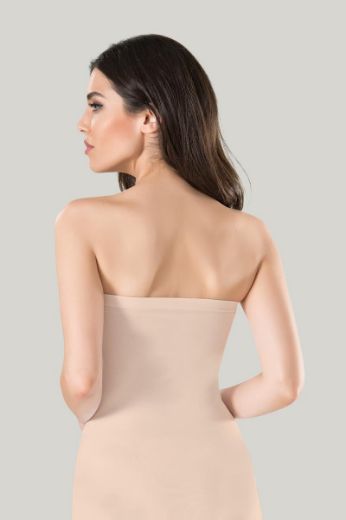 Miss Fit  Büzgülü Straplez 11040 Ten resmi