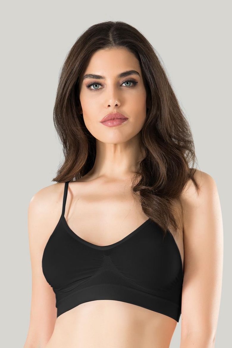 Miss Fit İnce Askılı Büstiyer 1315 Siyah resmi