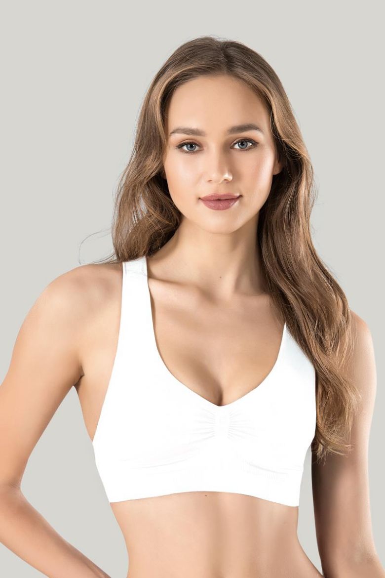 Miss Fit  Sporcu Büstiyer 1502 Beyaz resmi