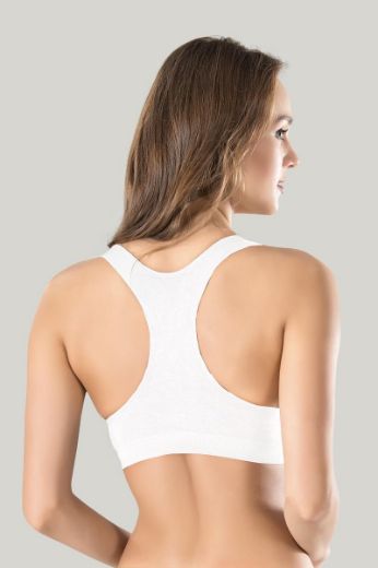 Miss Fit  Kalın Askılı Beyaz Büstiyer 1501  Beyaz resmi