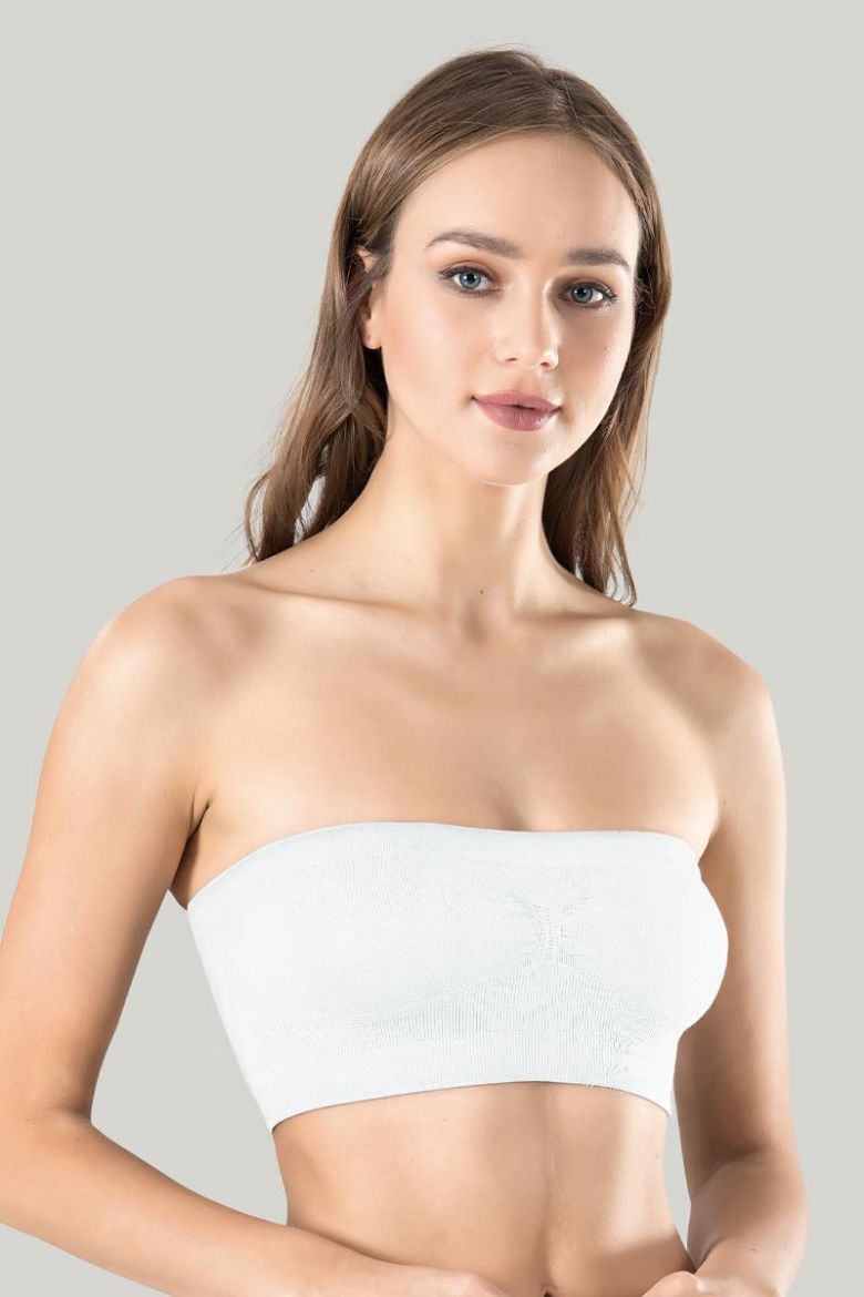 Miss Fit  Straplez Büstiyer 1401 Beyaz  resmi