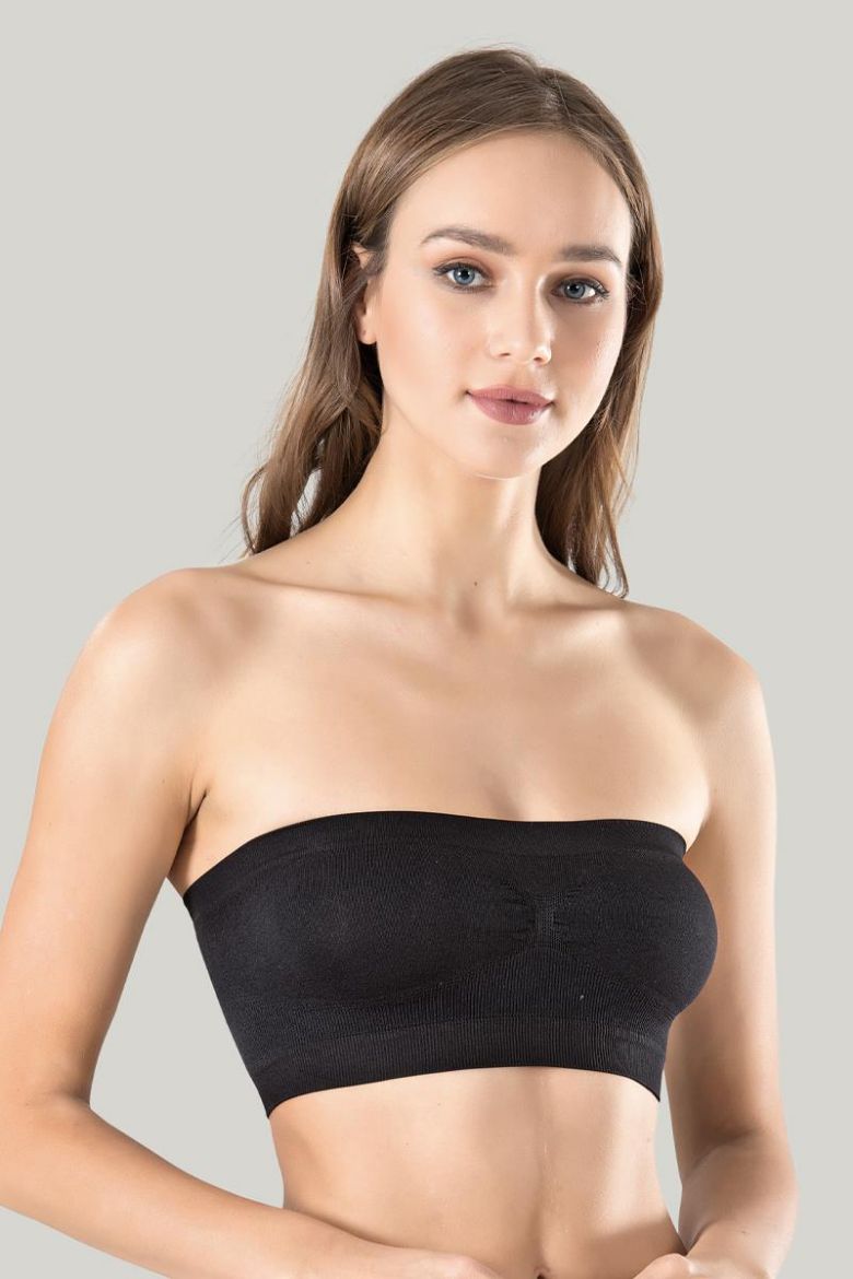 Miss Fit  Straplez Büstiyer 1401 Siyah resmi