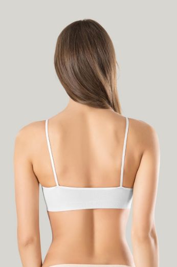 Miss Fit  İnce Askılı Büstiyer 11115 Beyaz  resmi