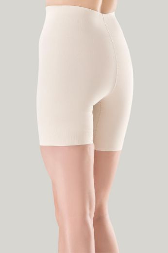 Miss Fit İz Yapmaz Yüksek Bel Uzun Paça Boxer 14001 Ten resmi