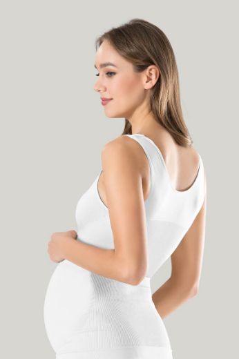 Miss Fit Hamile Atleti 1636 Beyaz resmi