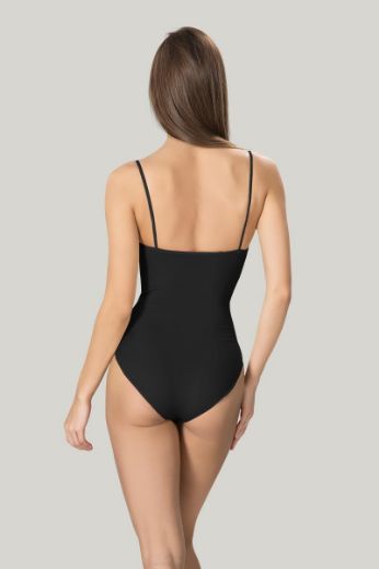 Miss Fit  Korsajlı Body 1903 Siyah resmi