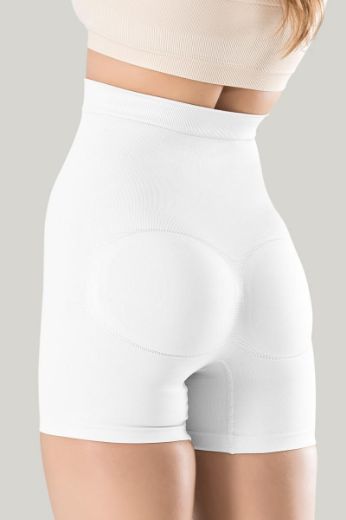 Miss Fit  Yüksek Bel Korse Boxer 34313 Beyaz  resmi