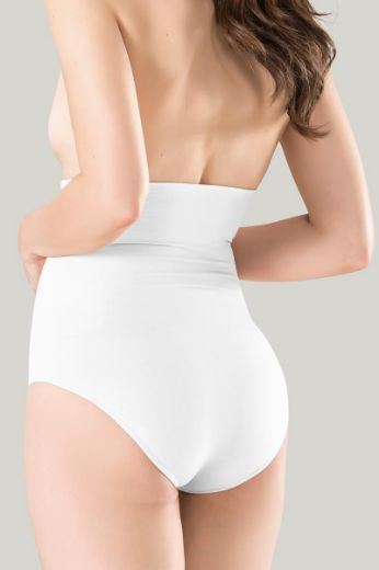 Miss Fit  Mideli Body Külot Korse 1037 Beyaz resmi