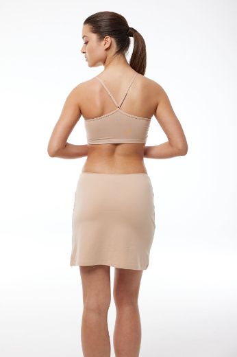 Malabadi Kısa Geniş Etek Astarı Modal Jüpon 196 Ten resmi