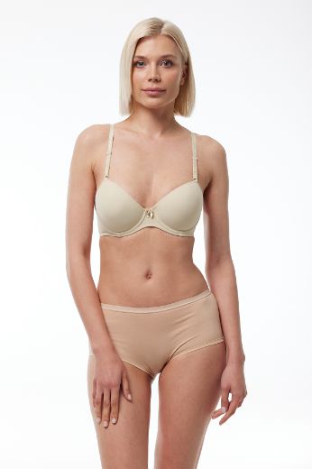 Malabadi Kaplı Balensiz Pamuklu Sütyen 825 Ten resmi