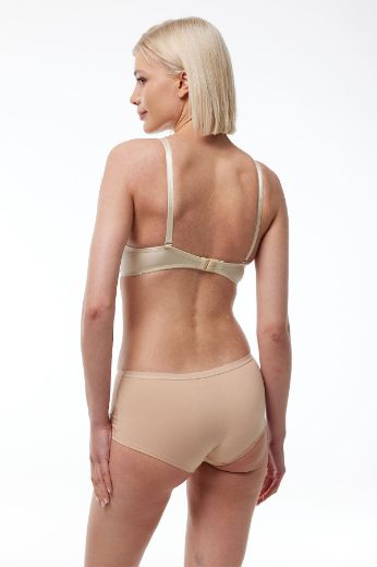 Malabadi Sihirli Büyüme Balenli Kaplı Çift Destekli Sütyen 813 Ten resmi