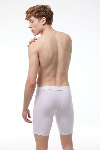 Malabadi Uzun Paçalı Modal Boxer 019 Beyaz resmi