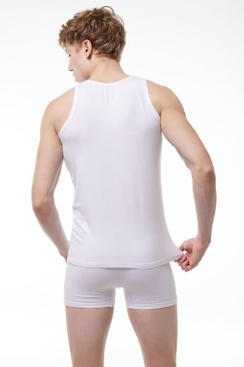 Malabadi Üst Seviye Micro Modal Atlet 910 Beyaz resmi