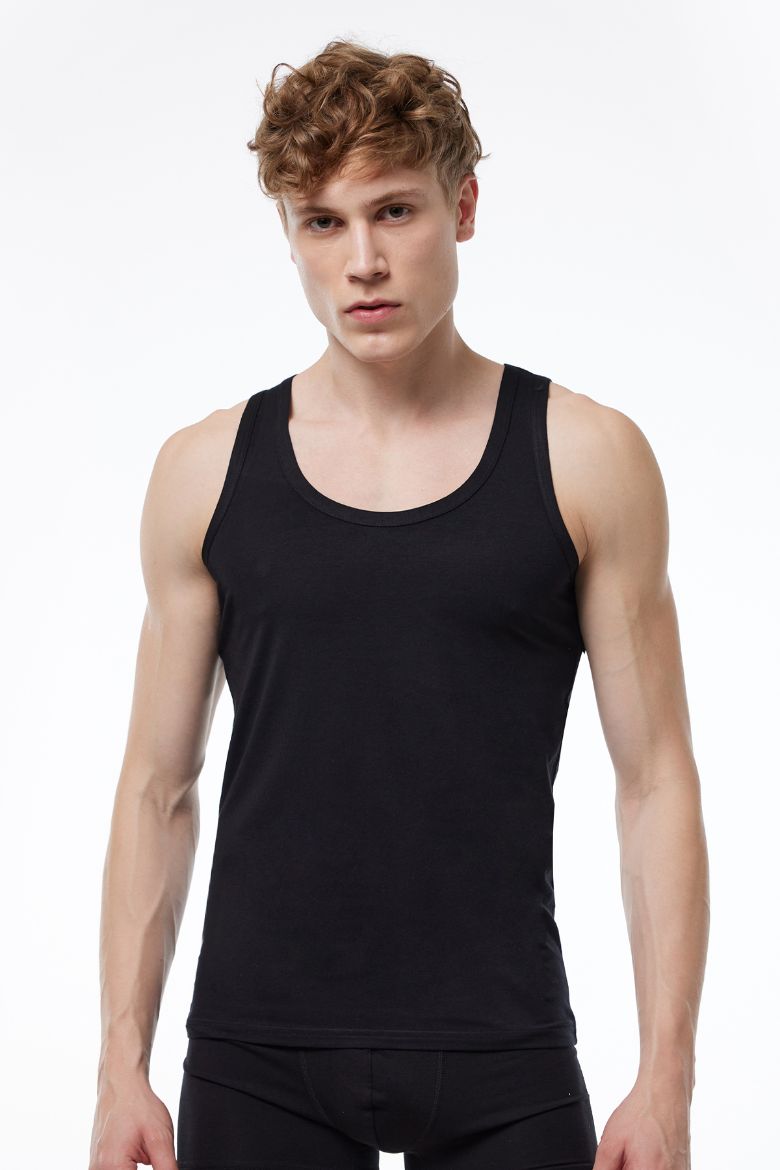 Malabadi Üst Seviye Micro Modal Atlet 910 Siyah resmi