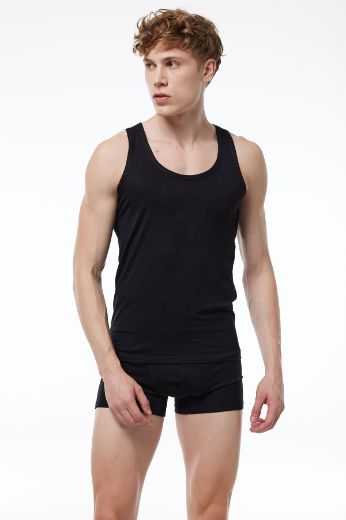 Malabadi Üst Seviye Micro Modal Atlet 910 Siyah resmi